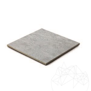 Pierre frittée L'ALTRA PIETRA Castello Grey, 60 X 60 X 2 cm, R11 - Antidérapant pour usage extérieur