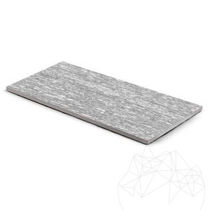 Pierre frittée L'ALTRA PIETRA Fortezza Snow Alps, 60 X 120 X 2cm, R11 - Antidérapant pour usage extérieur