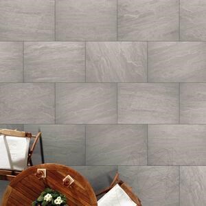 Pierre frittée L'ALTRA PIETRA Tempio Kandla Grey, 60 X 90 X 2 cm, R11 - Antidérapant pour usage extérieur