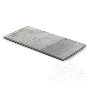 Pierre frittée L'ALTRA PIETRA Torre Quarzite Grigia, 40 X 80 X 2 cm, R11 - Antidérapant pour usage extérieur