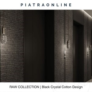 Dalle Black Crystal Cotton Design 3CM