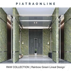 Dalle Rainbow Green Lineal Design 3CM