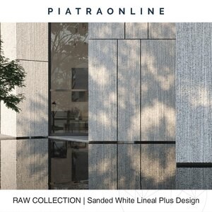 Dalle Sanded White Lineal Plus Design 3CM