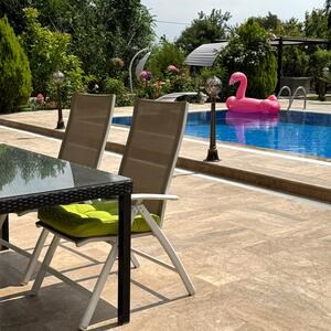 Latte PREMIUM Travertin brossé motif français, 3 cm