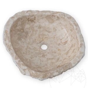 Lavabo de salle de bain, Crème Natura Limestone