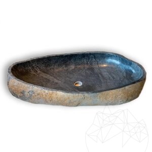 Lavabo de salle de bain, Basalt Moreno