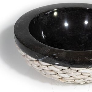 Lavabo, Galets de Marbre Noirs