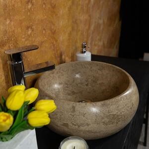 Lavabo, Travertin Latte RS-21, 41 x 34 x 15 cm