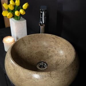 Lavabo, Travertin Latte RS-21, 41 x 34 x 15 cm