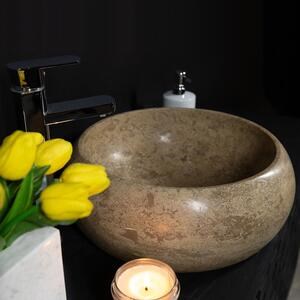 Lavabo, Travertin Latte RS-21, 41 x 34 x 15 cm