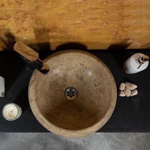 Lavabo, Travertin Latte RS-21, 41 x 34 x 15 cm