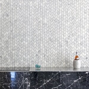 Mosaïque de marbre New York Tear Drop Matte