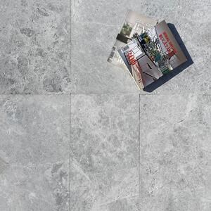 Marbre gris toundra sablé, 60 x 30 x 2 cm