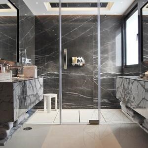 Marbre poli Pietra Grey, 60 x 60 x 2 cm