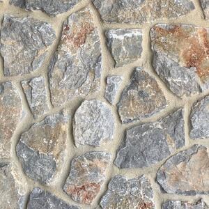 Marbre poligonal gris Rock Face