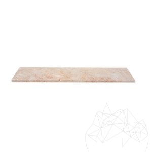 Marchepied en marbre brossé Rosalina, 120 x 30 x 3 cm