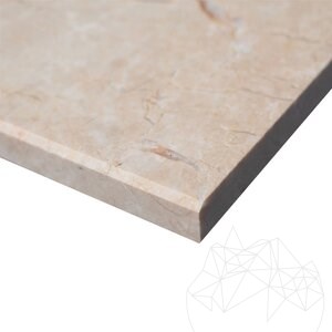 Marchepied en marbre brossé Rosalina, 120 x 30 x 3 cm