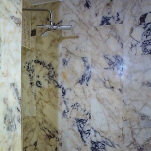 Marbre Poli Violet Arabescato 60 x 30 x 2 cm (Translucide)