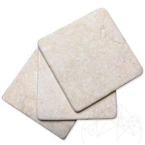 Pierre Calcaire Tumbled Sunny Dream, 10 x 10 x 1 cm