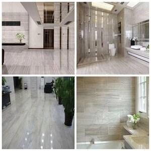 Athena Bois Blanc Marbre Poli, 61 x 30.5 x 1 cm