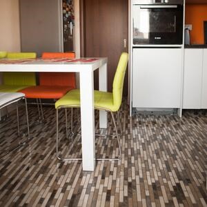 Mosaïque de marbre poli Mix, 2.3 cm x FL
