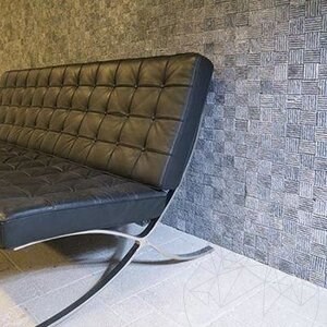 Mosaïque de marbre rayé Black Dizzy