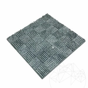 Mosaïque de marbre rayé Black Dizzy