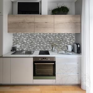 Mosaïque de marbre adouci/poli/sablé Ceppo Grey, 2.3 x 4.8 cm