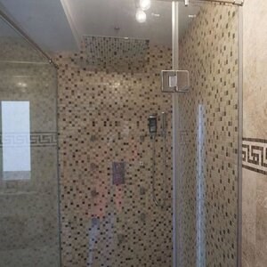 Mosaïque de marbre poli Mix, 2.3 x 2.3 cm