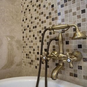 Mosaïque de marbre poli Mix, 2.3 x 2.3 cm