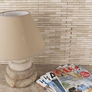 Mosaique Travertin Tumbled Bambou Classique, 1.5 x 7.5 cm