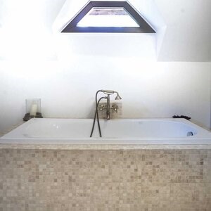 Mosaïque de travertin poli classique, 2.3 x 2.3 cm
