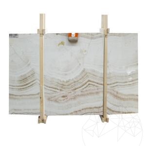 Plaque Onyx Bianco Vein Cut Polished, 2 cm
