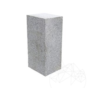 Borne Bianco Sardo en granit scié 20 x 25 x 50 cm