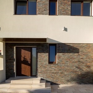 Panneau de revêtement mural en ardoise Mini Multi "Z" 15 x 60 x 0,8-1,2 cm