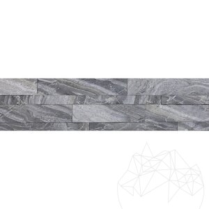Panneau flexible Marble SKIN Express - Brazil White, 60x15 cm, auto-adhésif 3M pour le revêtement intérieur 