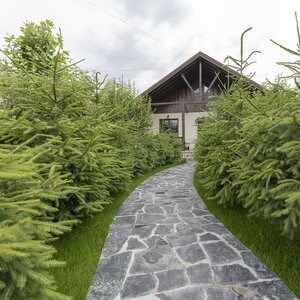 Laguna Green Polygonal Slate - Pierre naturelle pour façades intérieures/extérieures, pavages et allées