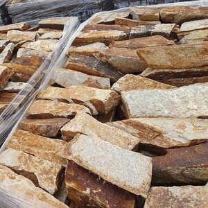 Ardoise Rhodos Filleti (Palette approx. 10 m²)| Pierre décorative - Carreaux verticaux, Extérieur-Intérieur