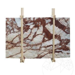 Rose de Patagonie Plaque de Marbre Polie, 2 cm