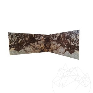 Rose de Patagonie Plaque de Marbre Polie, 2 cm