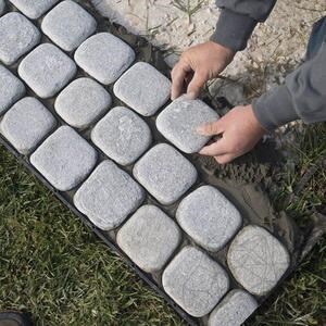 Pavé roulé en ardoise Kavala 10 x 10 x 3-5 cm