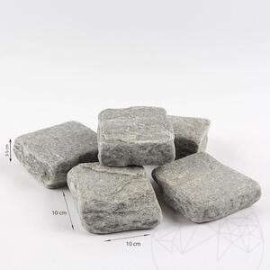 Pavé roulé en ardoise Kavala 10 x 10 x 3-5 cm