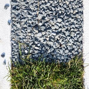 Galet gris foncé, 0-1 cm, KG