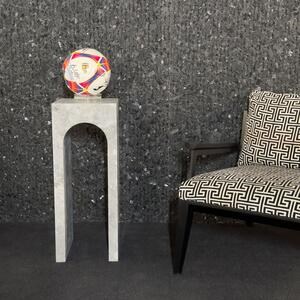 Petite console Archy en marbre gris Tundra