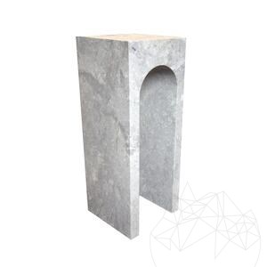 Petite console Archy en marbre gris Tundra
