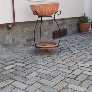 Pavé d'ardoise Riven de Kavala, 20 x 10 x 3-5 cm