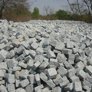 Piatra Cubica Granit Gri Sare si Piper Natur 5 x 5 x 5cm