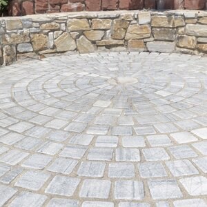 Pavé de marbre Kavala Tumbled, 10 x 10 x 4-5 cm