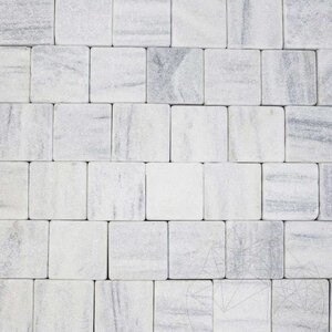 Pavé de marbre Kavala Tumbled, 10 x 10 x 4-5 cm