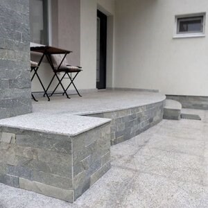 Ardoise de rivage Kavala, 7 cm x FL